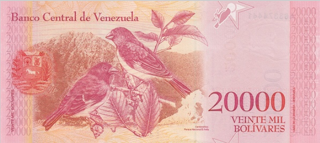 P 99b Venezuela 20000 Bolivares Year 2017